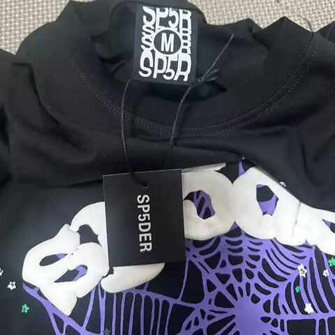 Custom Men's t shirts Sp5der Spider T-shirt fashion Street Wear Clothing Puff Foam Print Pattern Summer Sports Wear Designer