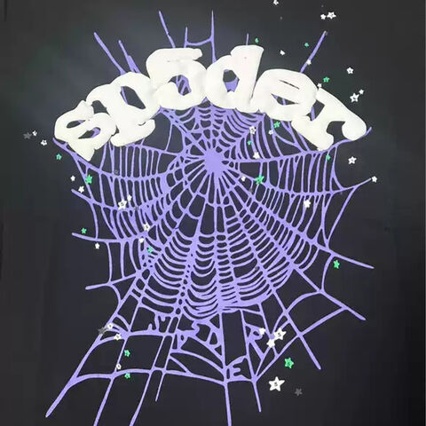 Custom Men's t shirts Sp5der Spider T-shirt fashion Street Wear Clothing Puff Foam Print Pattern Summer Sports Wear Designer