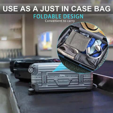 Bolsa de viaje personalizada de gran capacidad, plegable y portátil, impermeable, con compartimento independiente para zapatos.