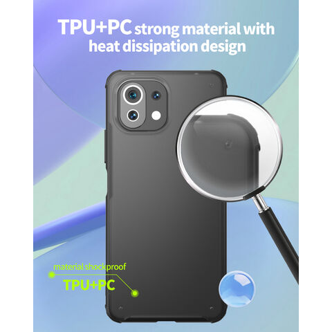 Capa traseira flexível e macia de TPU PC translúcida fosca para Redmi K40 Gaming K40 Pro