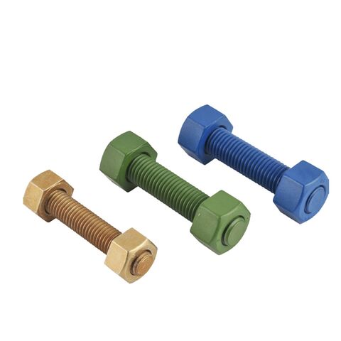 Prisioneiros de extremidade dupla ASTM A193 B7 B7M L7 L7M L43 B16 A320 B8 B8M 660B, simples/PTFE/pretos/galvanizados a quente