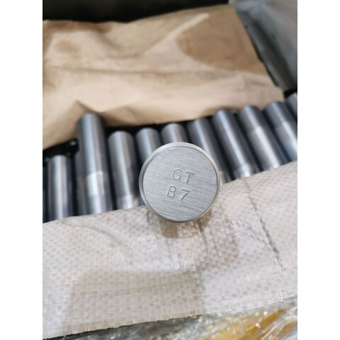 Prisioneiros de extremidade dupla ASTM A193 B7 B7M L7 L7M L43 B16 A320 B8 B8M 660B, simples/PTFE/pretos/galvanizados a quente