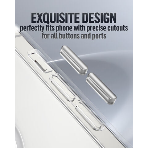 BLUEO PC+TPU Handy Zubehör Klare MagSafe Charger Magnetische Hülle für iPhone 13 Pro