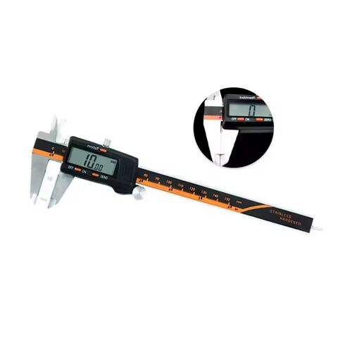 Pieds à coulisse numériques électroniques en acier inoxydable en gros, 0-150 mm, pied à coulisse vernier à affichage LCD de haute précision en acier inoxydable