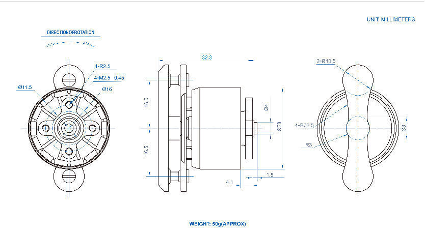 Oem Dc14.4v Od:28mm*10mm(h) Brushless Dc Motor Type W2815bl For Office ...