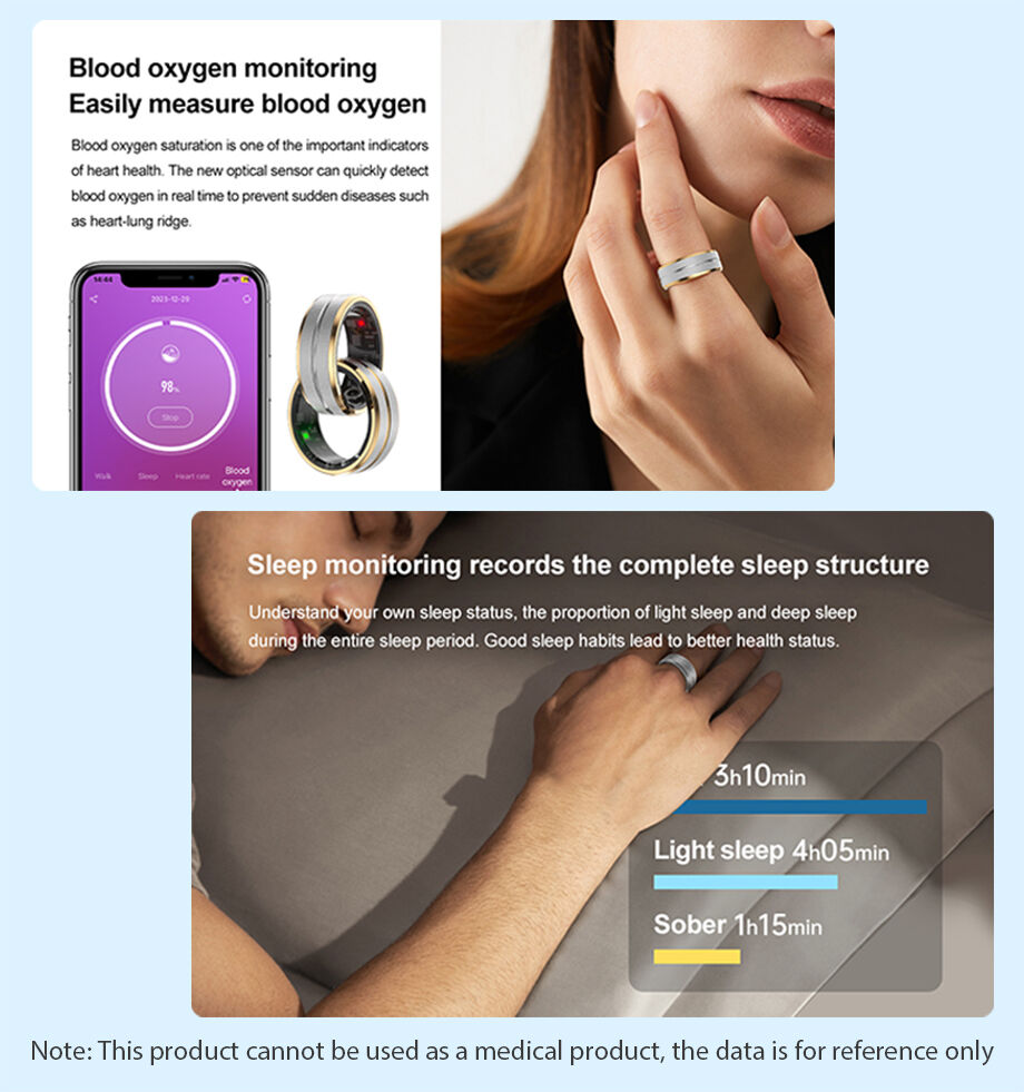 Fashion Smart Ring N02 5atm Waterproof Women Sleeping Monitor Health