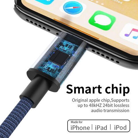 Adaptateur de câble de téléphone portable vers port jack 3,5 mm câble audio pour iPhone