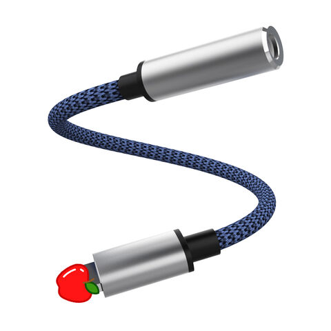 Adaptateur de câble de téléphone portable vers port jack 3,5 mm câble audio pour iPhone