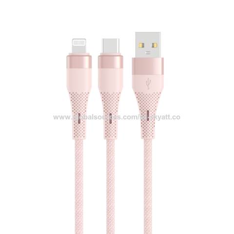 Manufacrurer A-C C-C C-Lightning Cable PVC+Alluminum Shell TPE Jacket