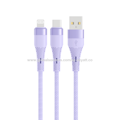 Manufacrurer A-C C-C C-Lightning Cable PVC+Alluminum Shell TPE Jacket
