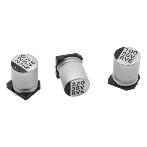 100uF 35V SMD Aluminium-Elektrolyt-Kondensator mit niedriger Impedanz