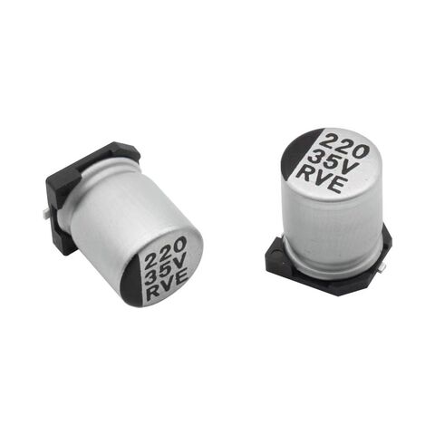 100uF 35V SMD Aluminium-Elektrolyt-Kondensator mit niedriger Impedanz