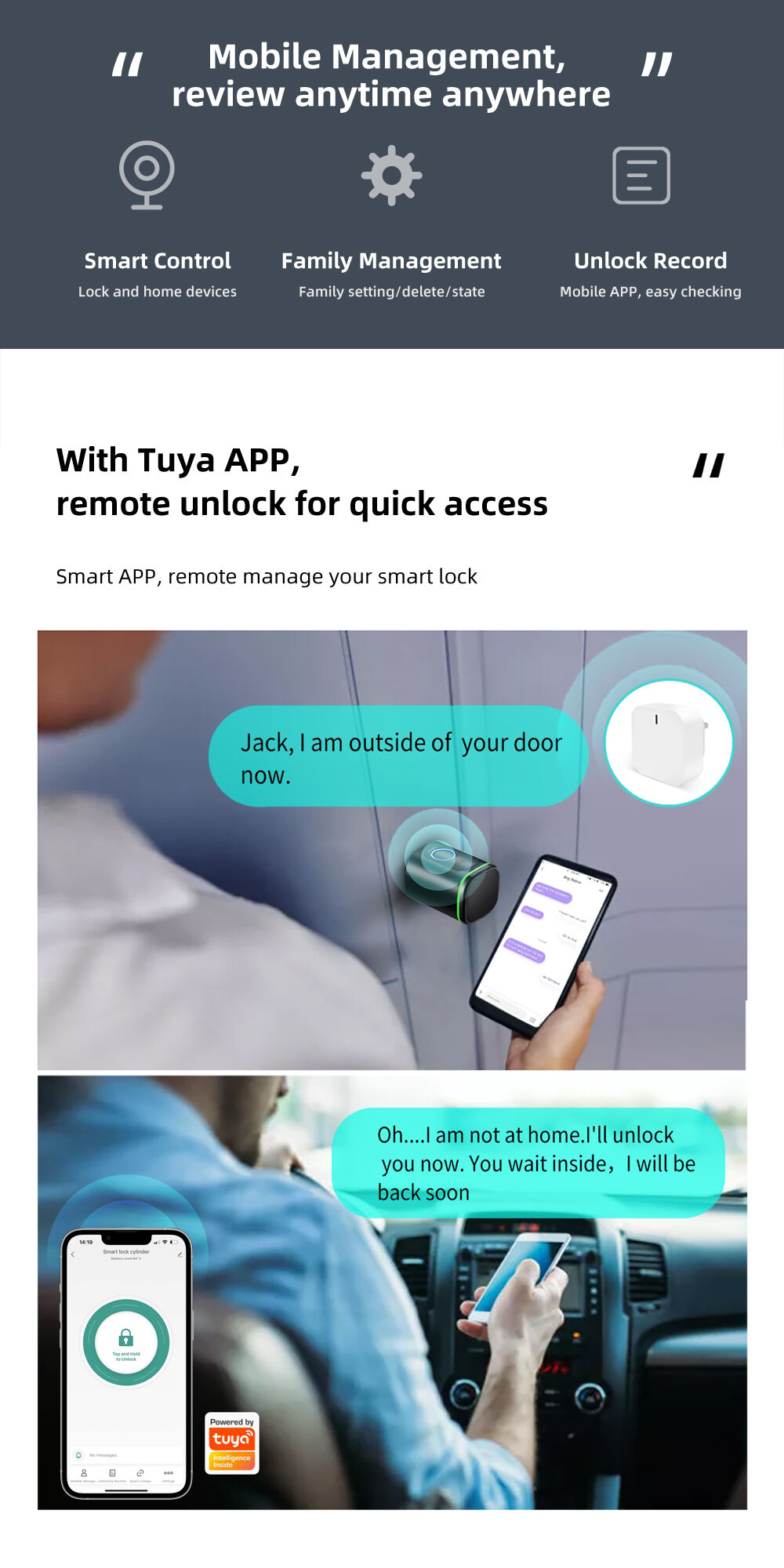 AVATTO Smart Door Lock With Fingerprint And Password For 60-90mm Door - View #10