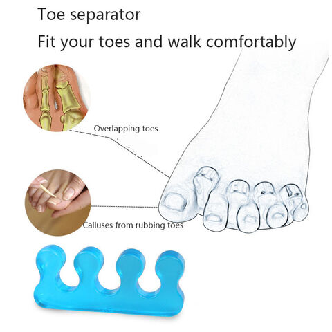 Separador de Dedos de Silicona para Uñas Artísticas, Corrector de Juanetes, Soporte para Pulgar, Herramientas para Uñas