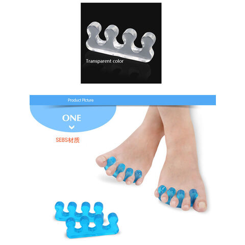 Separador de Dedos de Silicona para Uñas Artísticas, Corrector de Juanetes, Soporte para Pulgar, Herramientas para Uñas