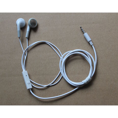 Auriculares tipo cremallera para iPod con micrófono y control de volumen, compatibles con teléfonos móviles, conector universal de 3,5 mm, ¡excelente precio!