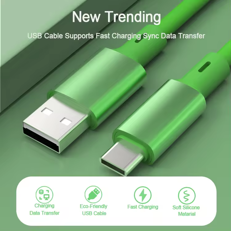 Pvc 5v2.1a Fast Charging Data Cable For Android Mobile Phones 5a Usb C ...