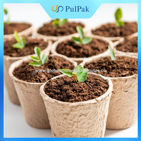 Biodegradable flower pots biodegradable disposable outdoor planters flower pot 100% pulp environmentally friendly self-degradable