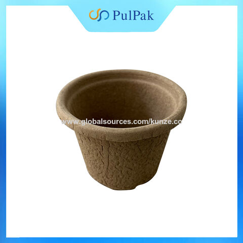Biodegradable flower pots biodegradable disposable outdoor planters flower pot 100% pulp environmentally friendly self-degradable