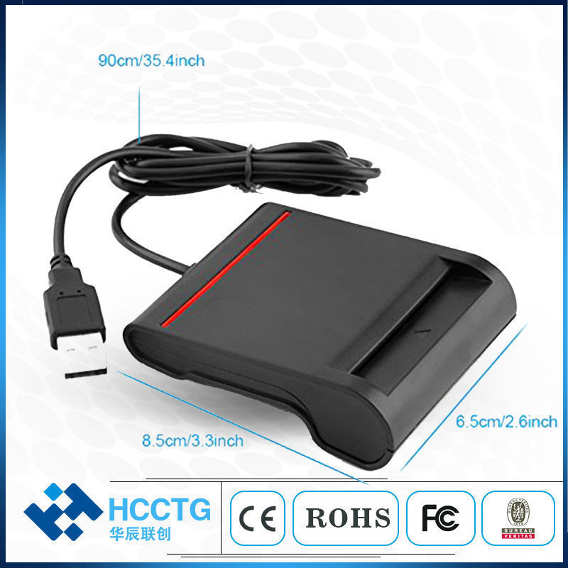 Iso7816 Emv Usb Contact Smart Ic Chip Card Reader Writer Dcr30 - China ...