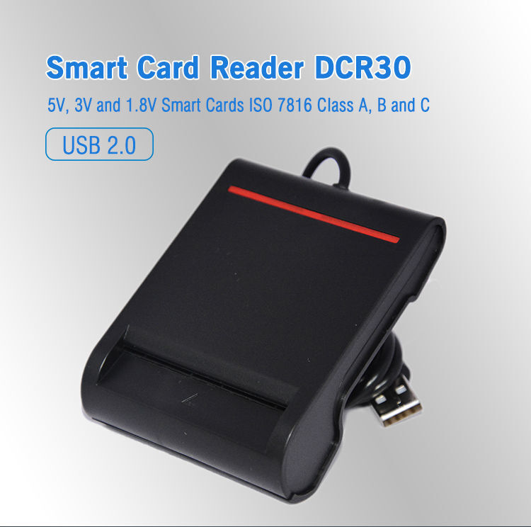 Iso7816 Emv Usb Contact Smart Ic Chip Card Reader Writer Dcr30 - China ...