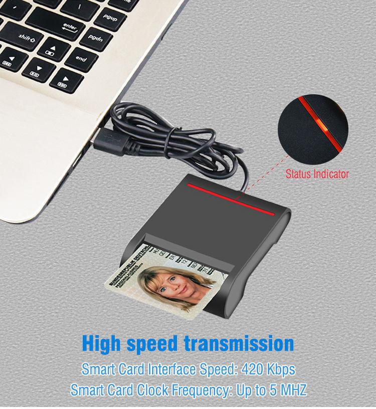 Iso7816 Emv Usb Contact Smart Ic Chip Card Reader Writer Dcr30 - China ...