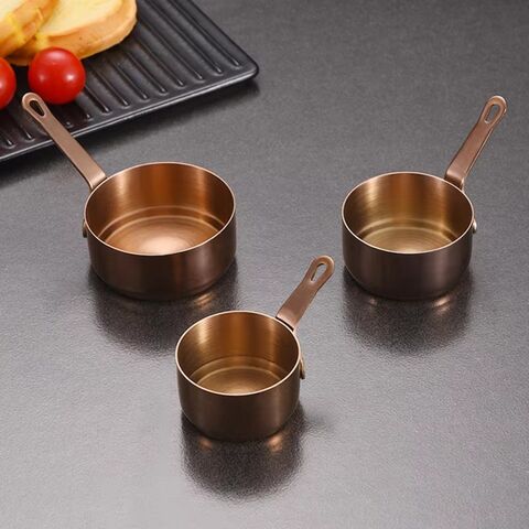 Kleine Soßenschale aus 304 Edelstahl mit Griff, Gewürzschälchen, Ketchup Hot Pot Dip Schüssel, Untertasse, Mischschale für Zuhause
