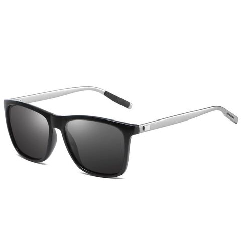Lunettes de soleil polarisées unisexe en aluminium et magnésium style vintage pour hommes/femmes