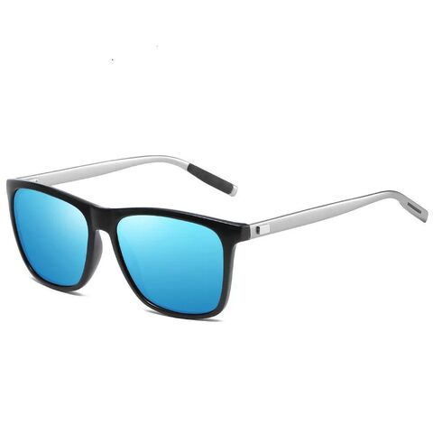 Lunettes de soleil polarisées unisexe en aluminium et magnésium style vintage pour hommes/femmes