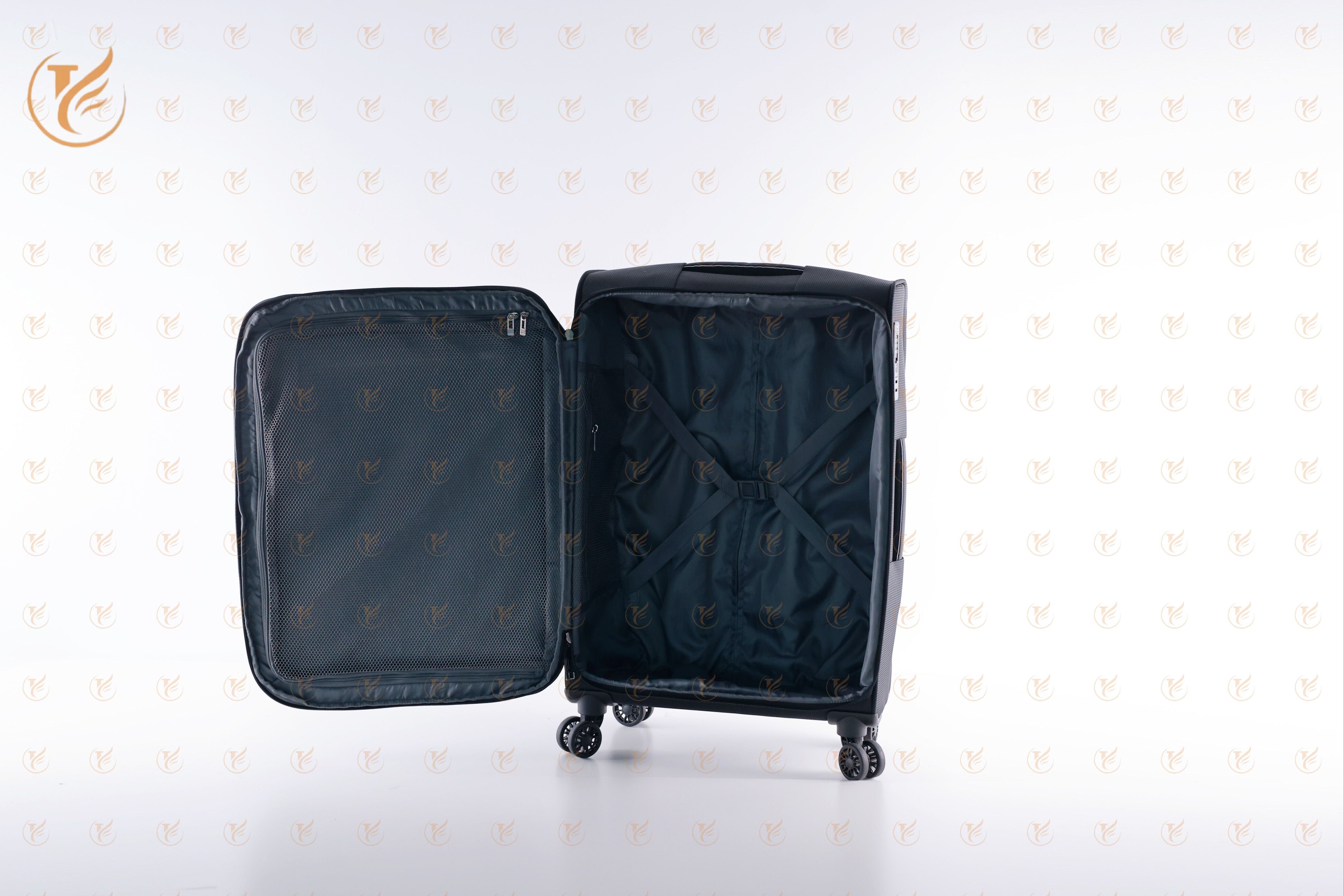 Travelnota/business Polyester 8 Wheels Double Trolley Case,tsa Built In