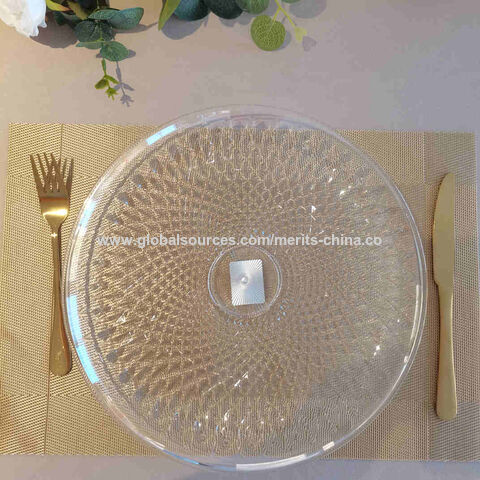 33 cm Kuchenplattenständer, transparente Dessert-Display-Ständer, runde Kuchenerhöhungen, Cupcake-Halterständer, Kuchenfußständer für Tisch, Party