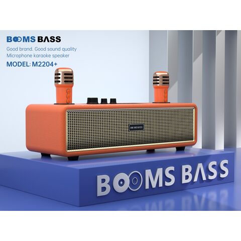 Altavoz de cuero con bajos y agudos nítidos, estilo moderno con micrófono y personalización, altavoz Bluetooth
