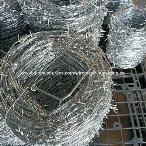 Alambre de púas galvanizado al por mayor, torsión inversa/doble para cercas