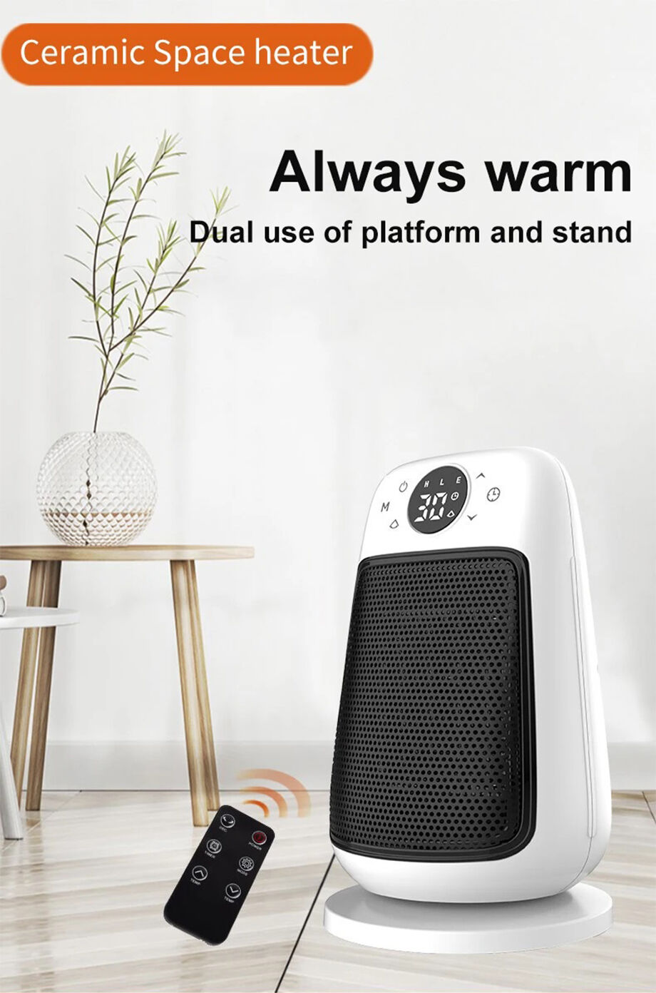 Overheating Control Device 220v 50hz Temperature Control Room Heaters Portable Electric Fan Heater ...