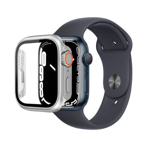 Capa de PC 2 em 1 com proteção total Capa protetora inteligente para Apple Watch 6 7 8 9 10 SE Capa protetora para relógio inteligente