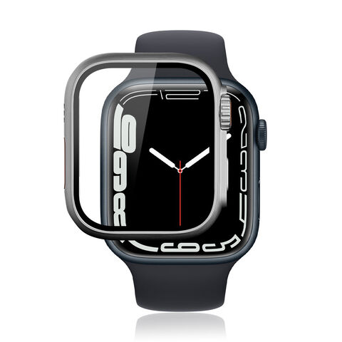 Capa de PC 2 em 1 com proteção total Capa protetora inteligente para Apple Watch 6 7 8 9 10 SE Capa protetora para relógio inteligente
