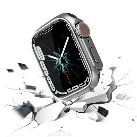 Capa de PC 2 em 1 com proteção total Capa protetora inteligente para Apple Watch 6 7 8 9 10 SE Capa protetora para relógio inteligente