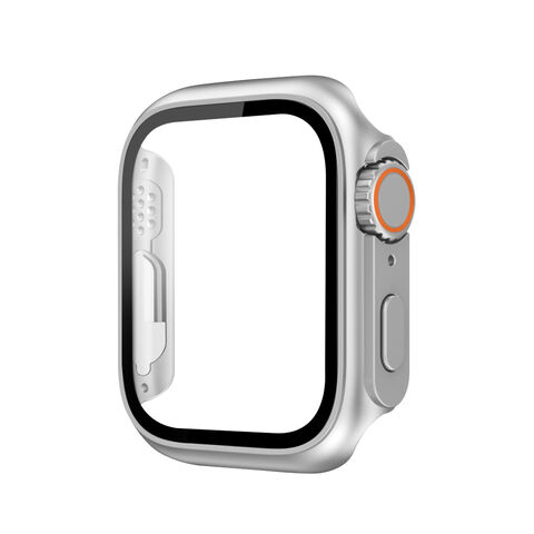 Capa de PC 2 em 1 com proteção total Capa protetora inteligente para Apple Watch 6 7 8 9 10 SE Capa protetora para relógio inteligente
