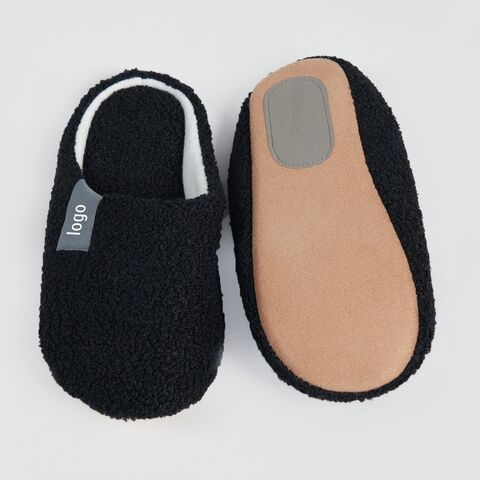 Zapatillas de plataforma para el hogar, suaves, cómodas, de felpa, de color sólido, antideslizantes, OEM/ODM de fábrica