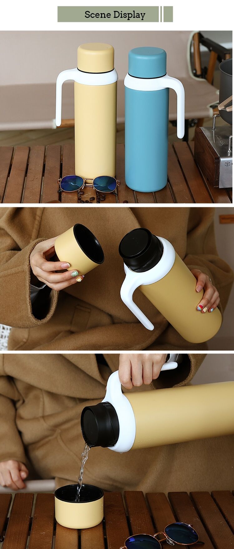 Wholesale Odm Double Wall Stainless Steel Vacuum Flask With Handle $3.2 ...