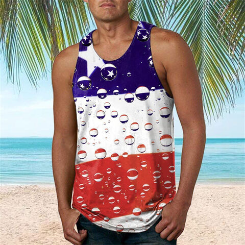 Flag Quick Dry Sport Tank Tops für Gymnastik, Athletik, Fitness, Laufen, Training, Strand Ärmellose Shirts Sport Tanks
