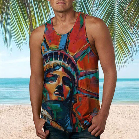 Flag Quick Dry Sport Tank Tops für Gymnastik, Athletik, Fitness, Laufen, Training, Strand Ärmellose Shirts Sport Tanks