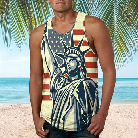 Flag Quick Dry Sport Tank Tops für Gymnastik, Athletik, Fitness, Laufen, Training, Strand Ärmellose Shirts Sport Tanks