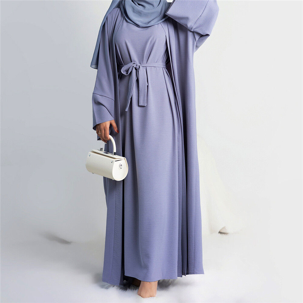 Beaded Women's Arab  Solid Color Two-piece Suit