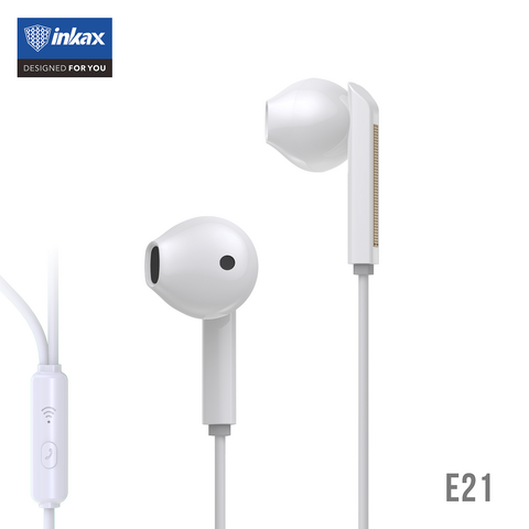 Inkax 3,5mm Kabelgebundene Kopfhörer In-Ear Ohrhörer Kunststoff In-Ear 1,2M Kabelgebundenes Headset für Telefon