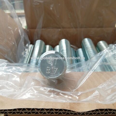 Espárrago roscado PTFE 2H API20E ASTMA193 B16 B7 L71 L43 con recubrimiento de fluoropolímero Xylan1424 para la industria petrolera