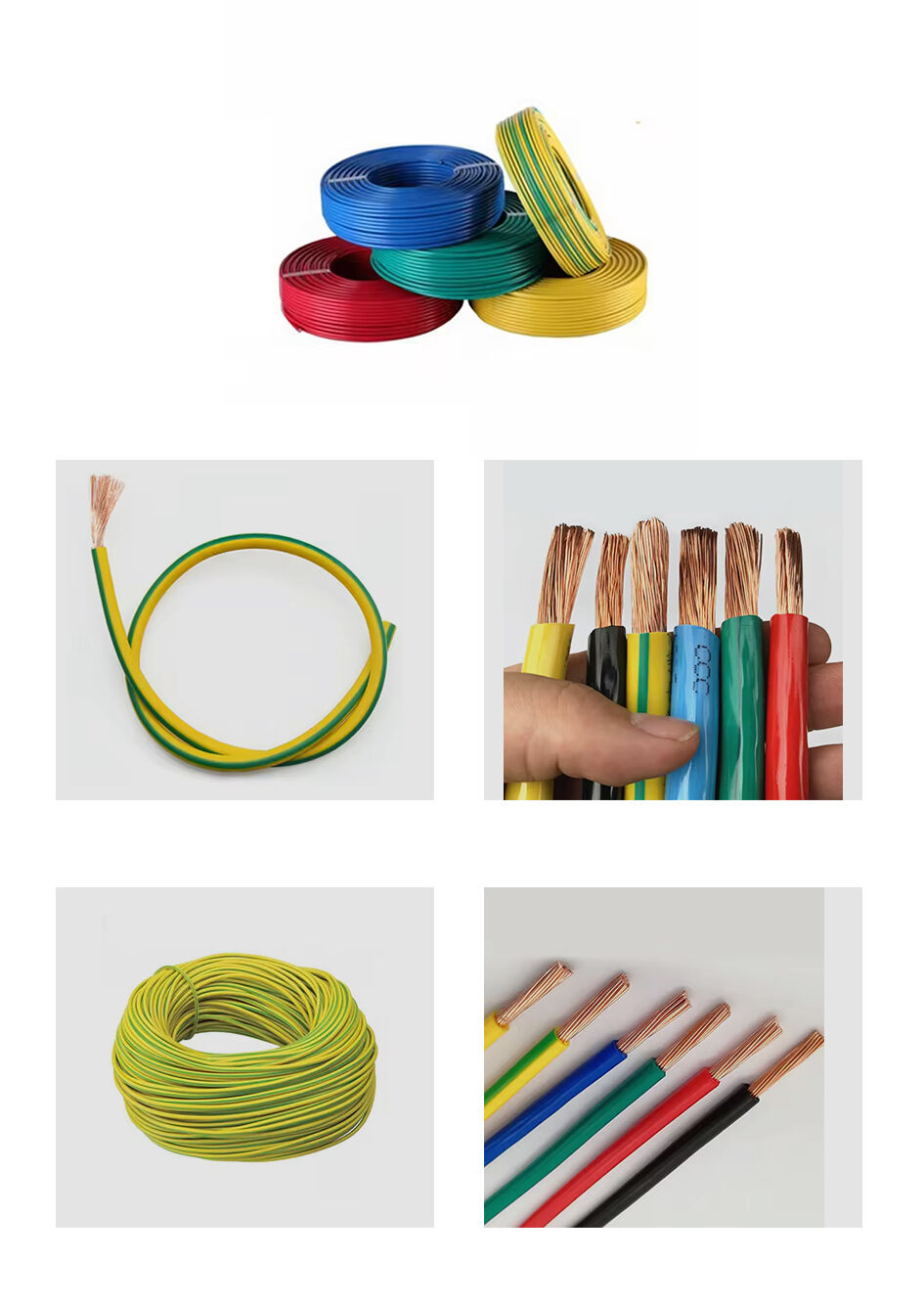 Konduktor Tembaga Pvc Kabel Elektrik Terisolasi Kawat Kabel Dalam ...