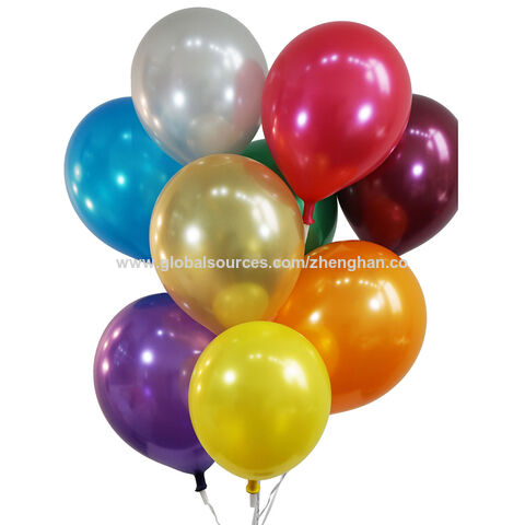 Heiss Verkauf billig Preis Chrom Metallic runde Form biologisch abbaubar 9" 10" 12" Latex Ballon für Geburtstag Festival Party Dekoration