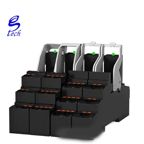 RYFA14PU Base de inserción directa para relé de película delgada con 5 pines/8 pines/8 pines grandes, tipo riel, DC 24V AC 220V - Base para relé industrial