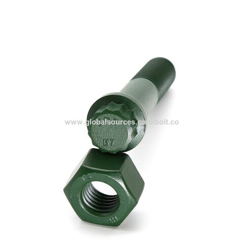Parafuso de flange de aço carbono grau 10.9 M12*50, rosca completa, 12 pontos - Alta Resistência para Indústria